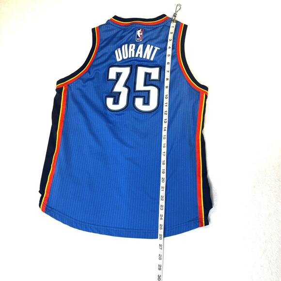 Oklahoma City Thunder Jersey Kevin Durant #35 Adidas NBA Basketball Youth Large - Picture 5 of 8